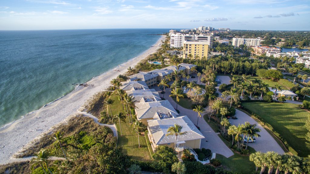 Aerial View of Beachside Properties